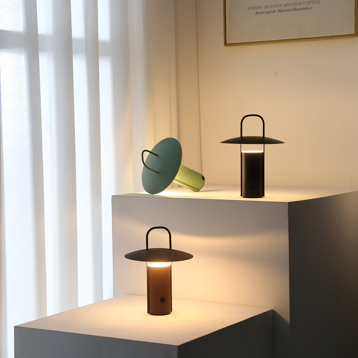Rechargeable Handle Lantern Table Lamp