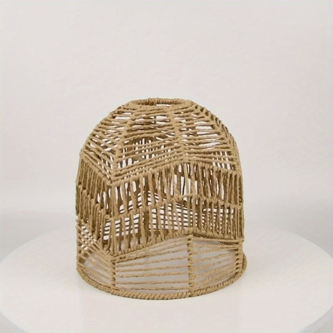 Woven Paper Rope Bell Lampshade