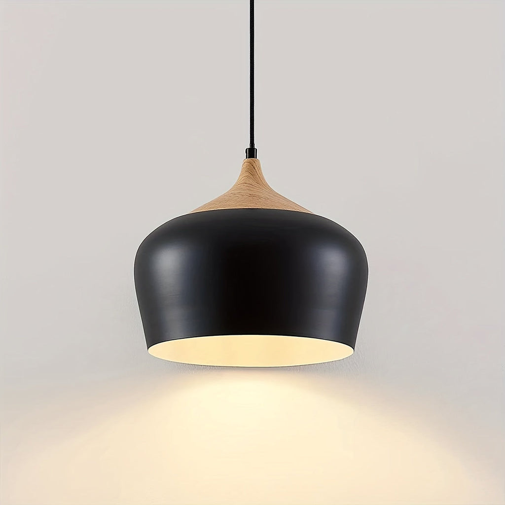 Nils Metal & Wood Grain Pendant Light