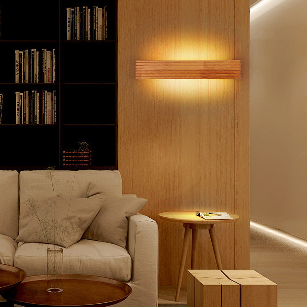 Sami Linear Wood LED Wall Light
