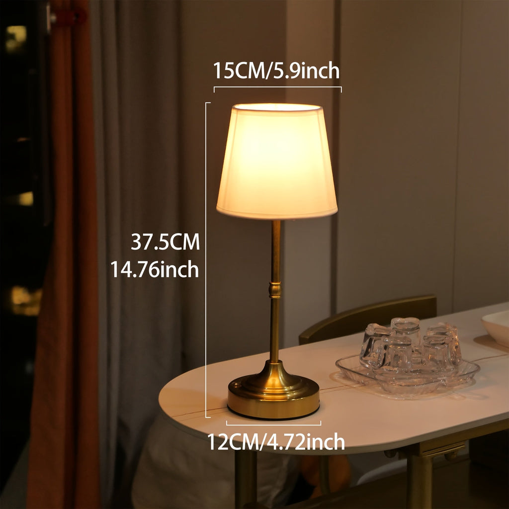 Cordless Fabric Shade Table Lamp