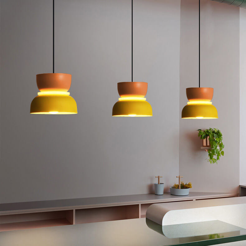 Macaron Two-Tone Metal Pendant Light