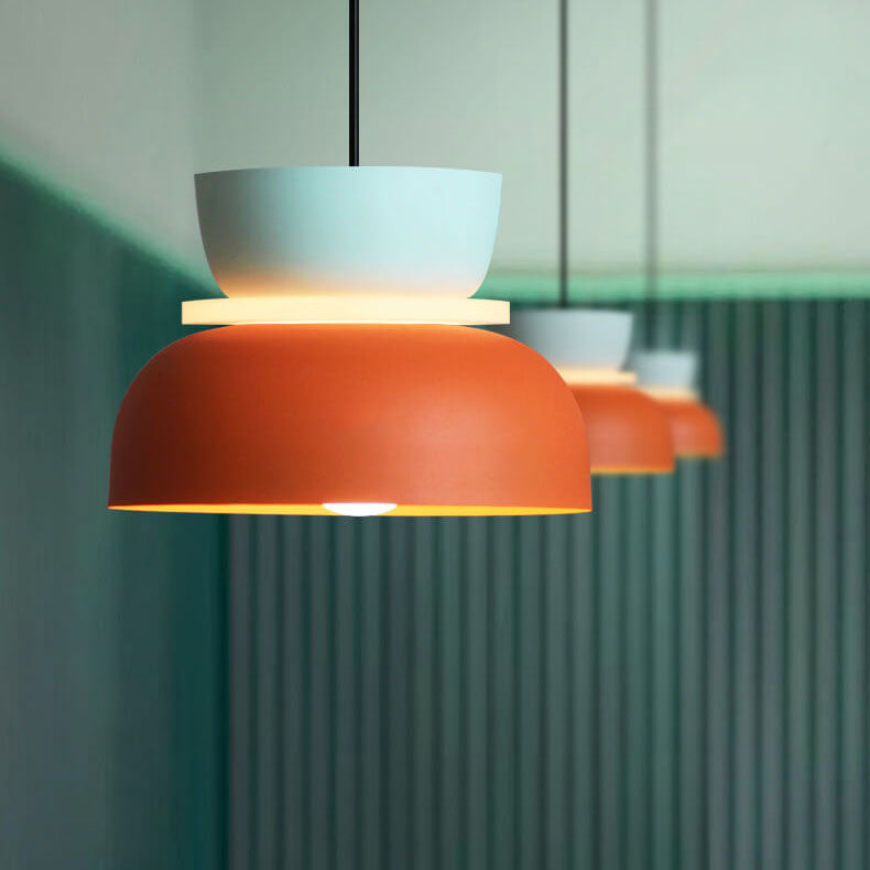 Macaron Two-Tone Metal Pendant Light