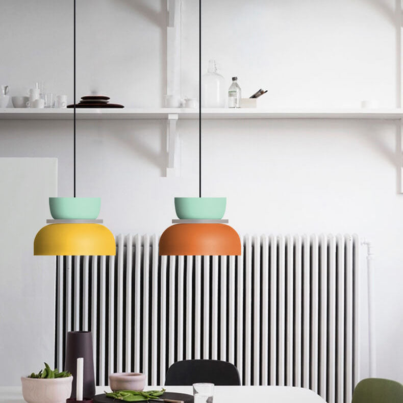 Macaron Two-Tone Metal Pendant Light