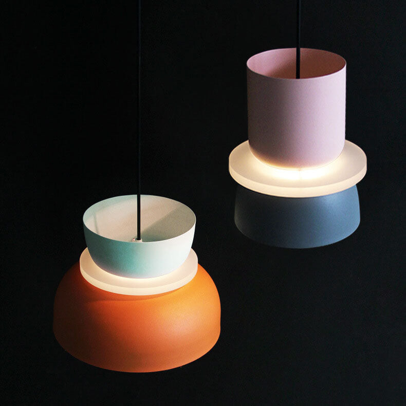Macaron Two-Tone Metal Pendant Light