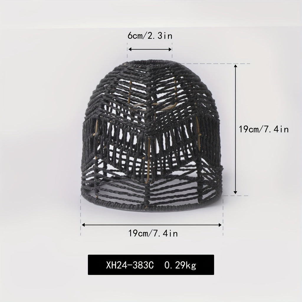 Woven Paper Rope Bell Lampshade