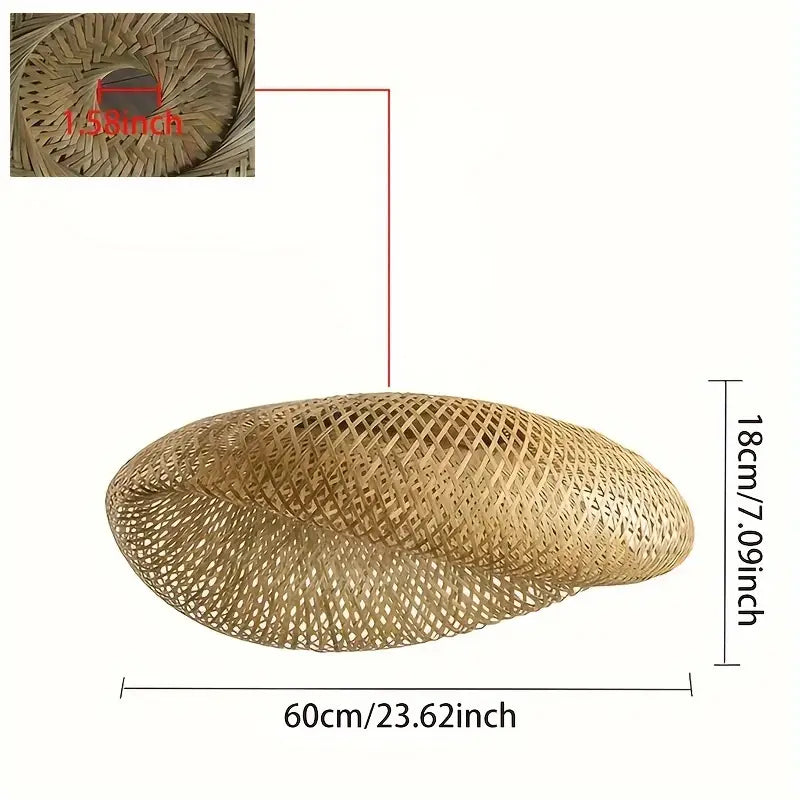 BambooBoho Woven Pendant Lampshade