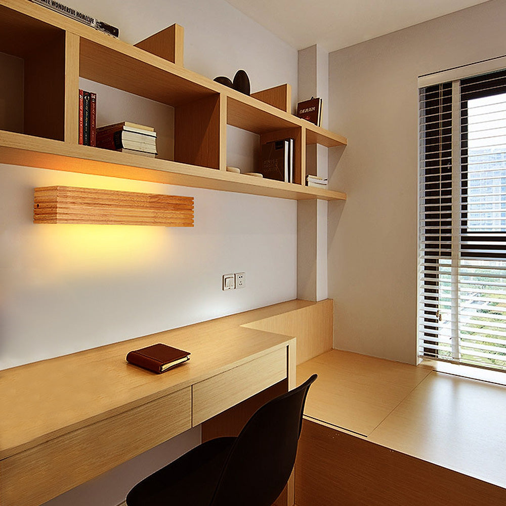 Sami Linear Wood LED Wall Light