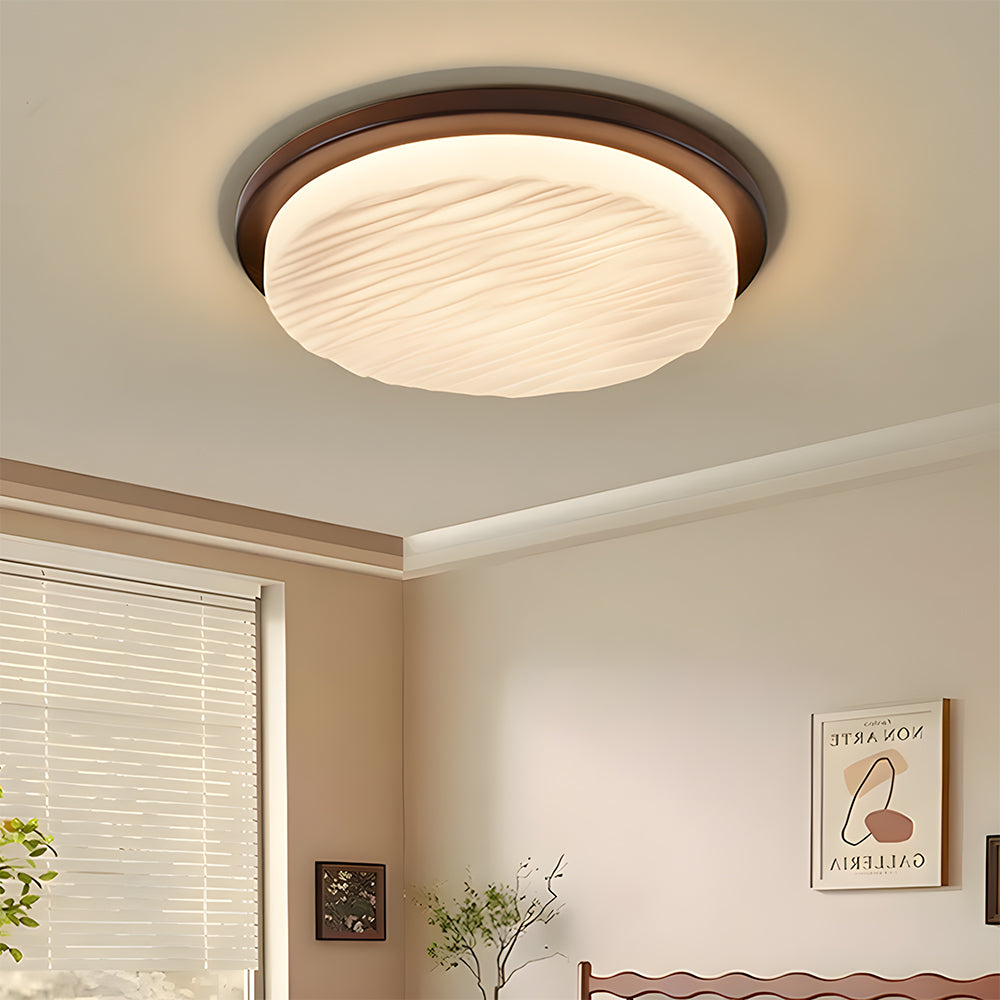 Clara Art Deco LED Flush Ceiling Light