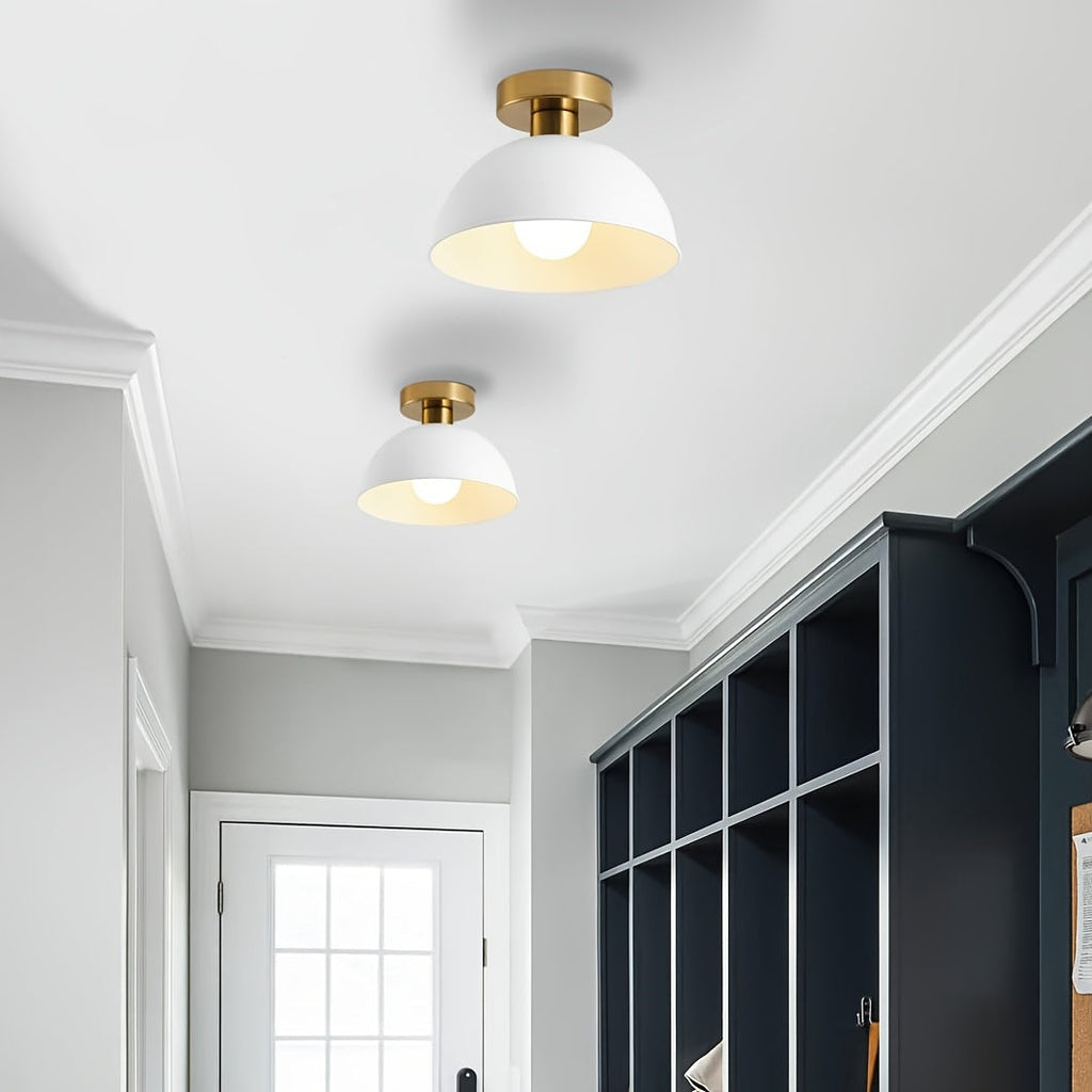 Klara Matte Metal Semi Flush Ceiling Light