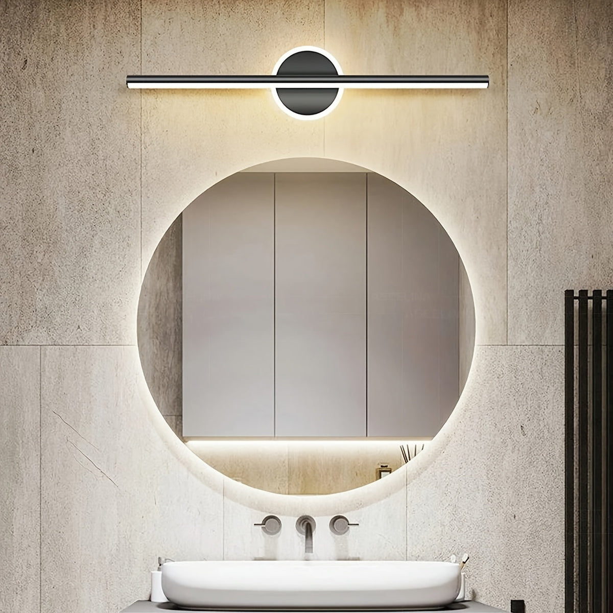 Linea Aluminium LED Mirror Wall Light