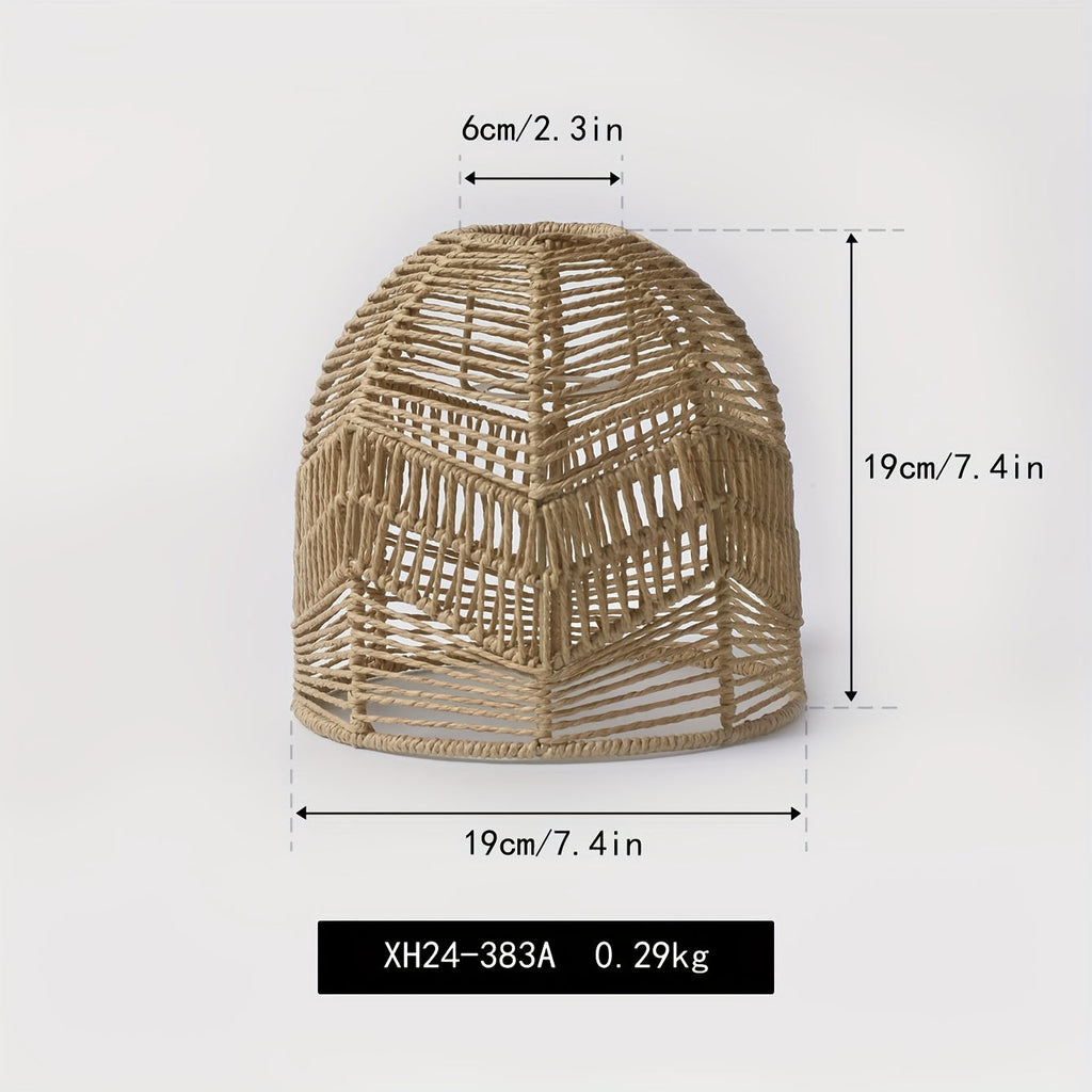 Woven Paper Rope Bell Lampshade