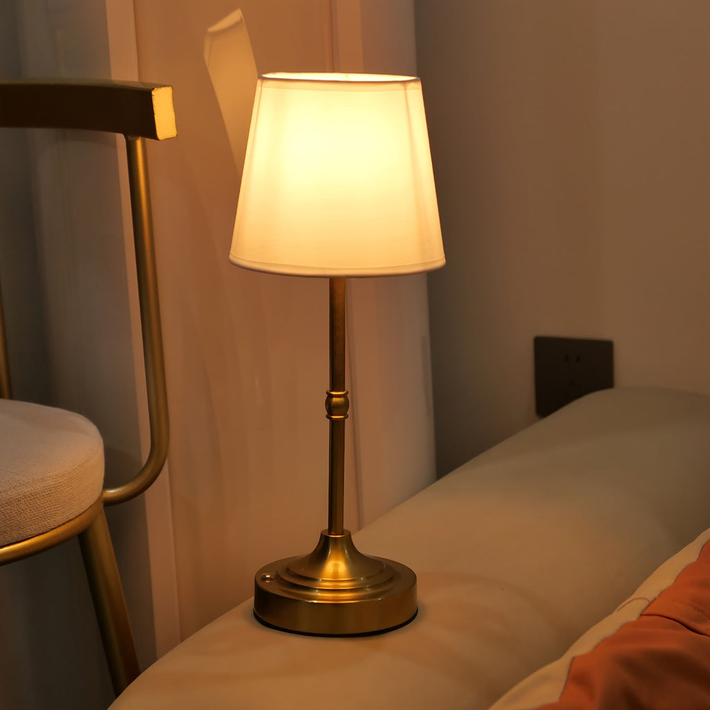 Cordless Fabric Shade Table Lamp