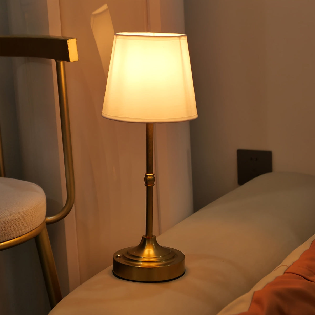 Cordless Fabric Shade Table Lamp