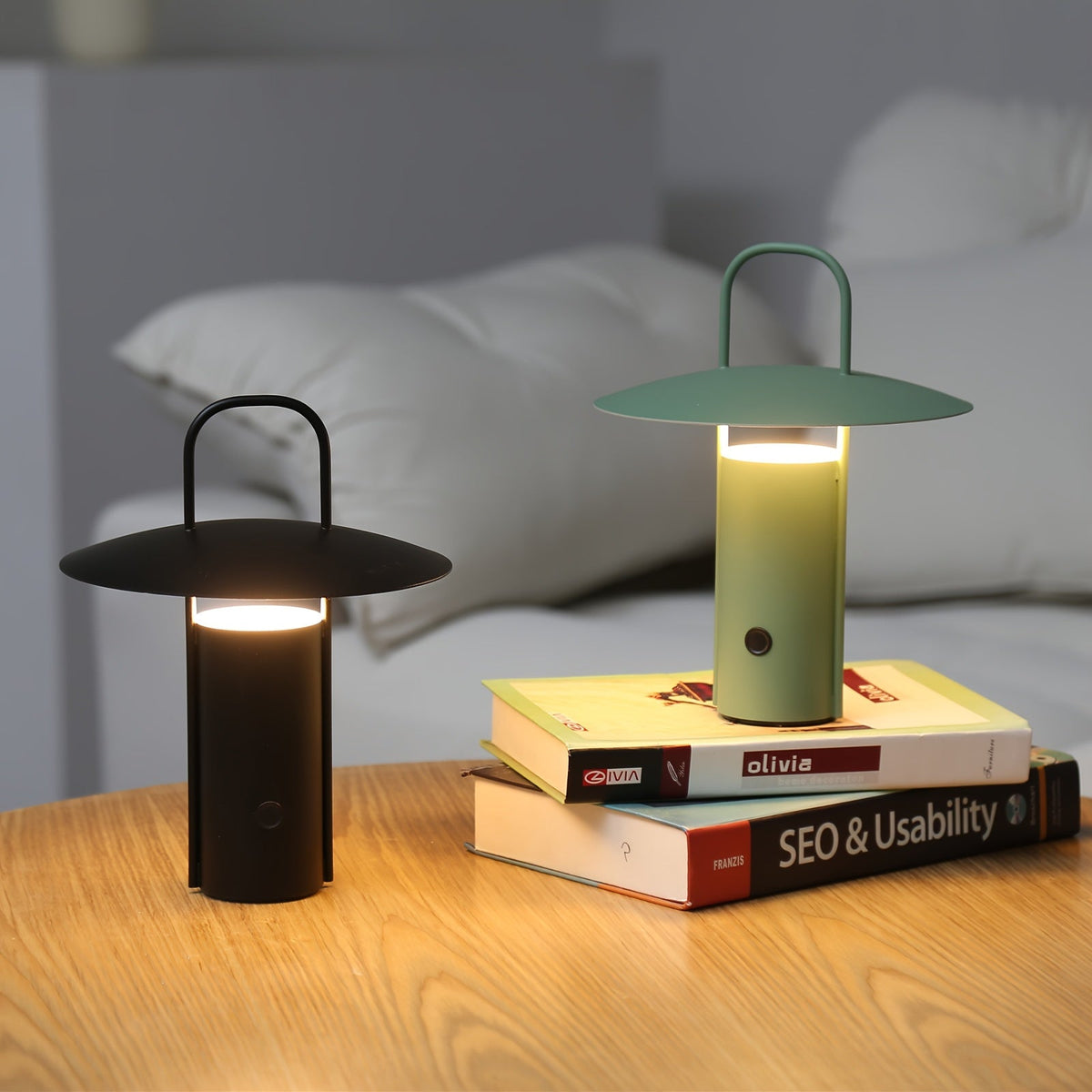 Rechargeable Handle Lantern Table Lamp