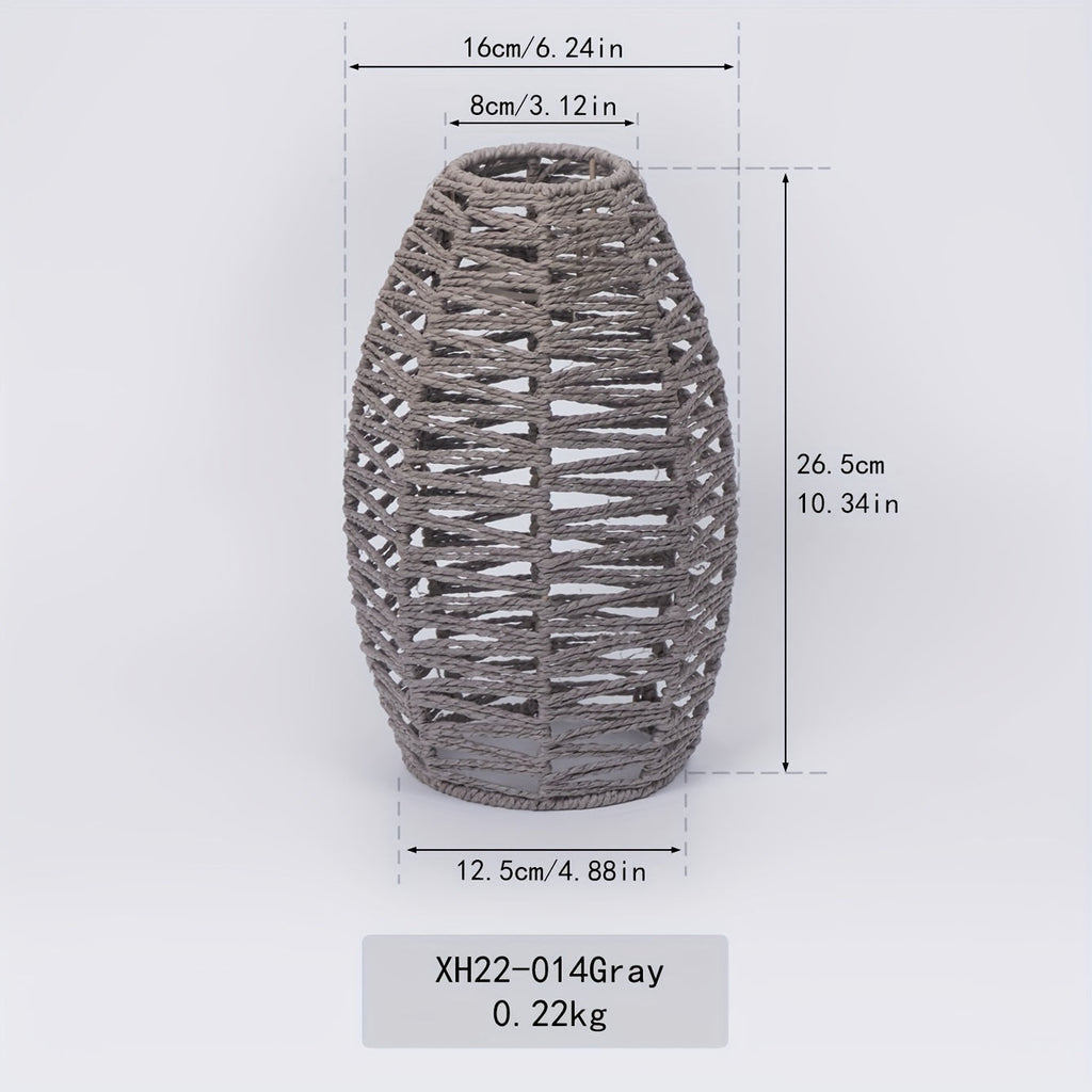 Oval Woven Paper Rope Lampshade