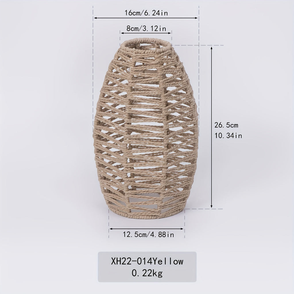 Oval Woven Paper Rope Lampshade