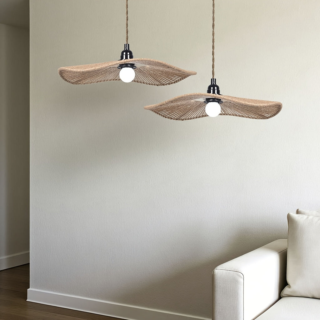 Wave Paper Rope Pendant Lampshade