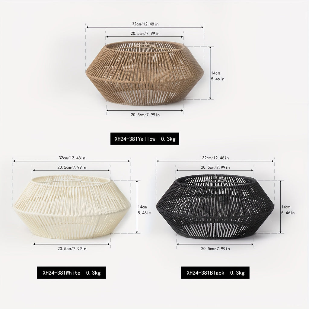 Geometric Paper Rope Pendant Lampshade