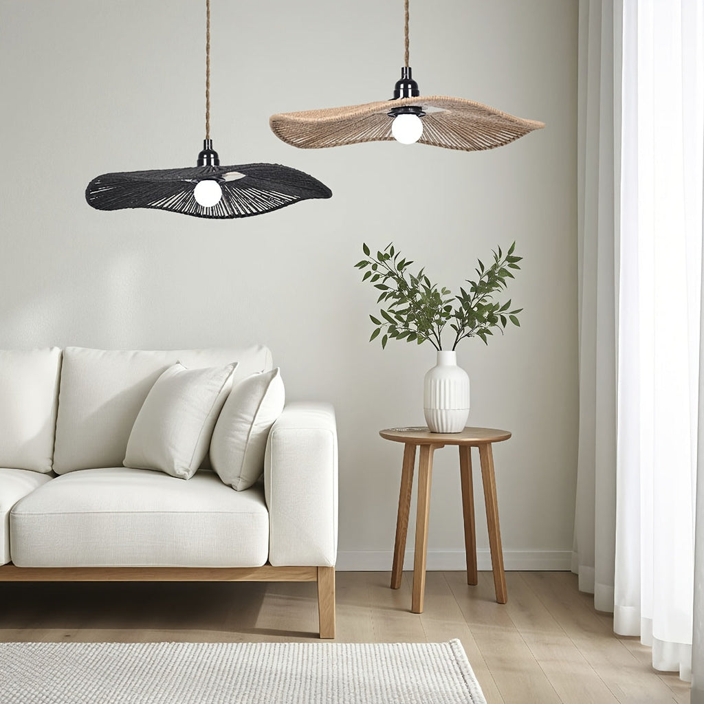 Wave Paper Rope Pendant Lampshade
