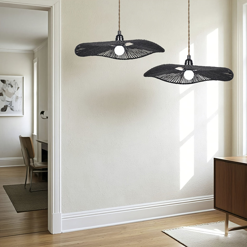 Wave Paper Rope Pendant Lampshade