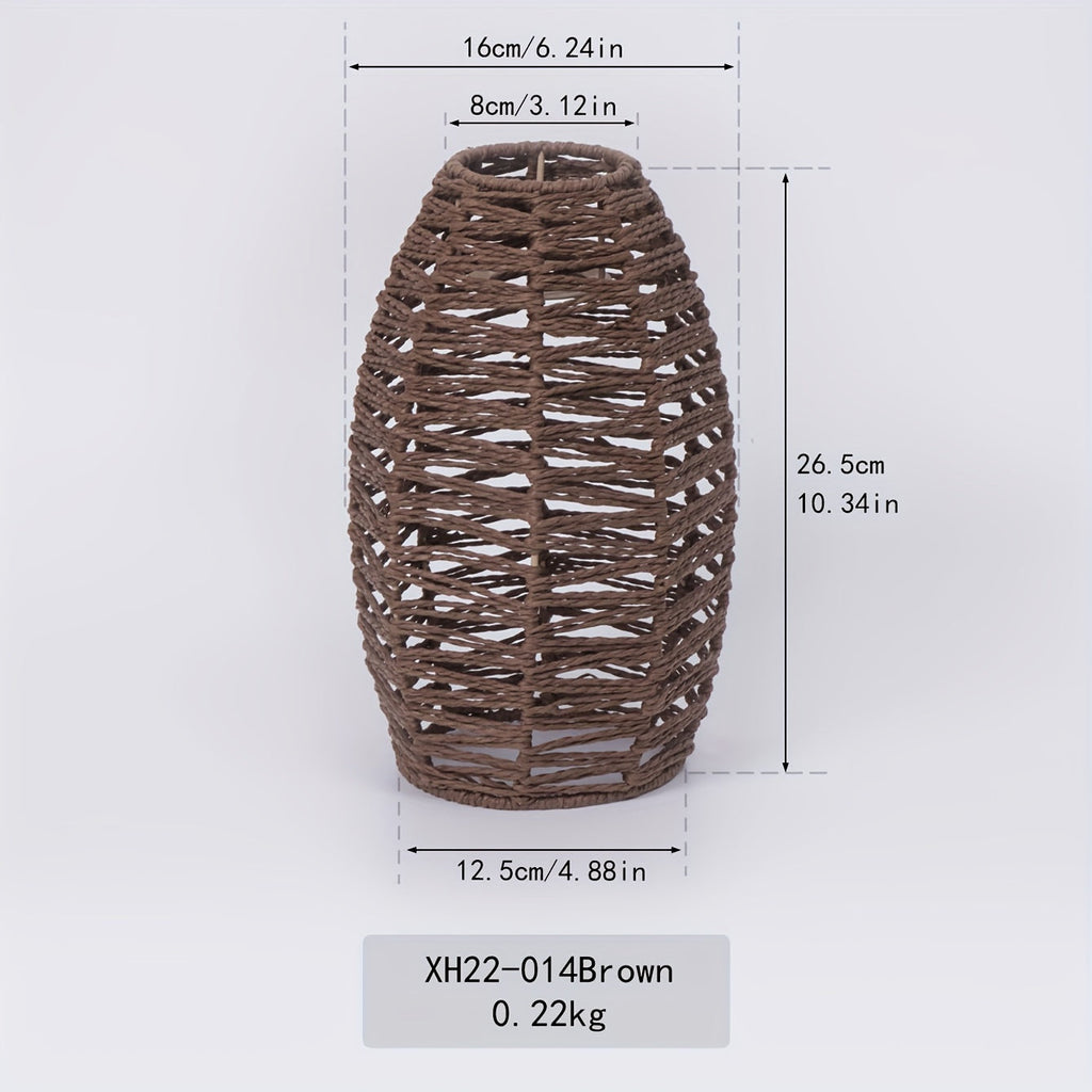 Oval Woven Paper Rope Lampshade