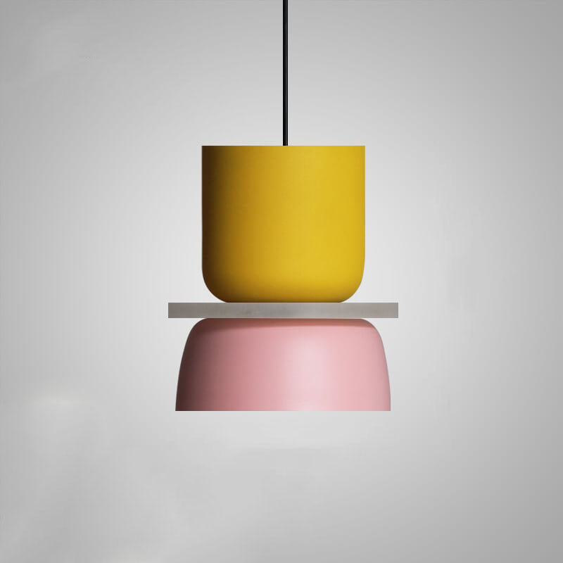 Macaron Two-Tone Metal Pendant Light