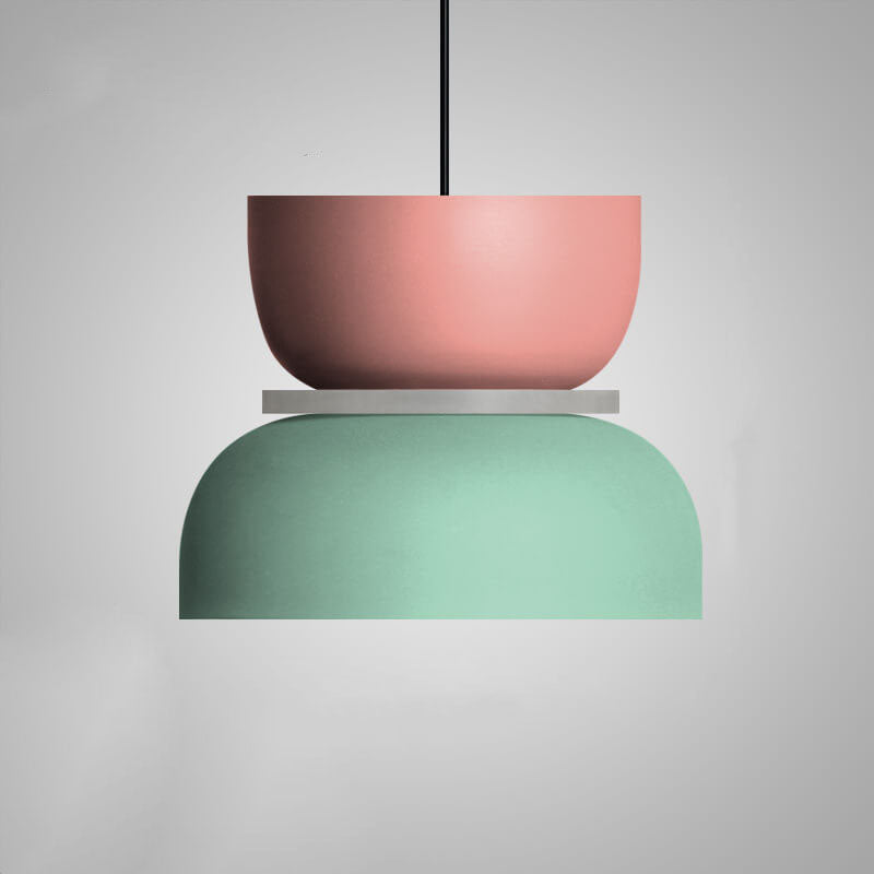 Macaron Two-Tone Metal Pendant Light