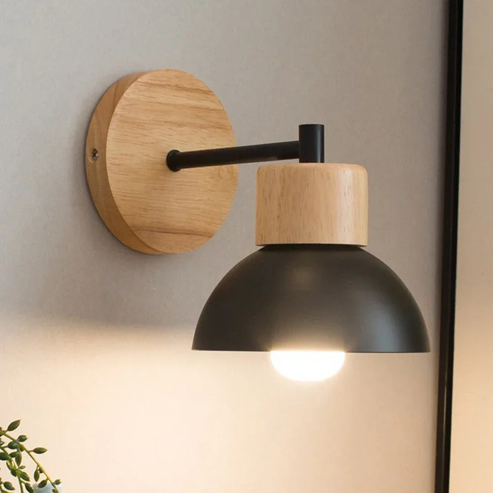 Alva Wood & Metal Nordic Wall Lamp