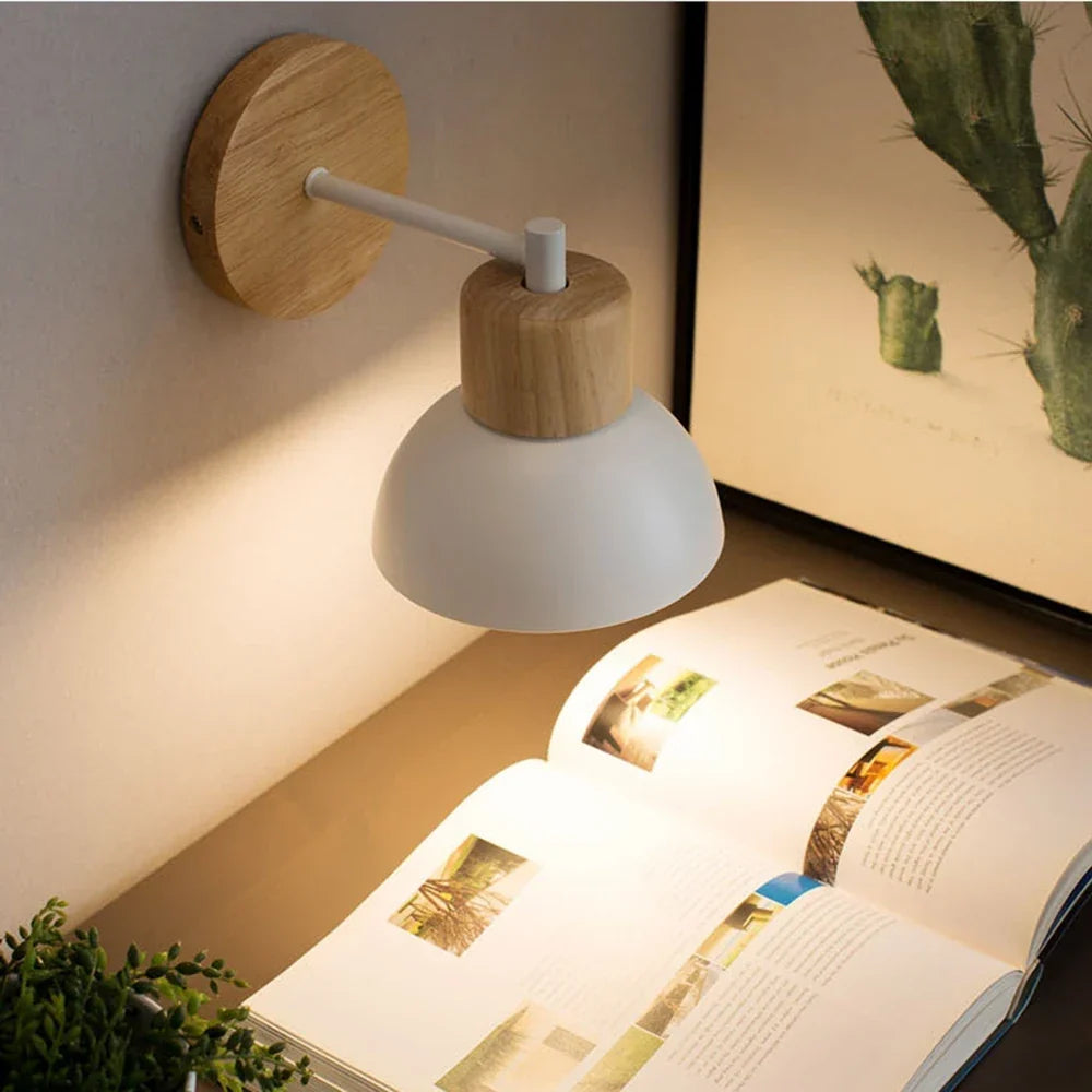 Alva Wood & Metal Nordic Wall Lamp