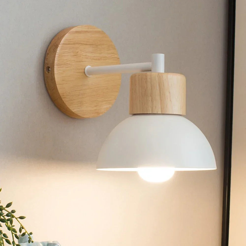 Alva Wood & Metal Nordic Wall Lamp
