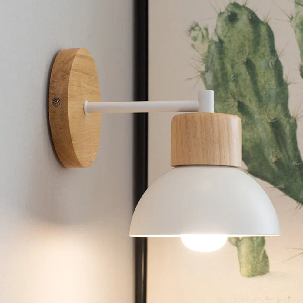 Alva Wood & Metal Nordic Wall Lamp