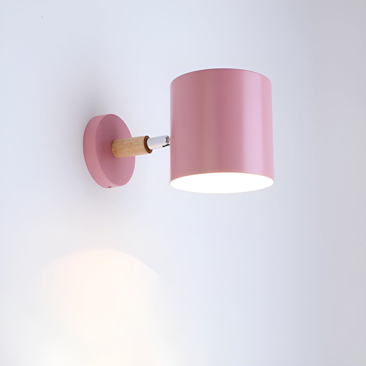 Juni Pastel Adjustable Wooden Wall Lamp