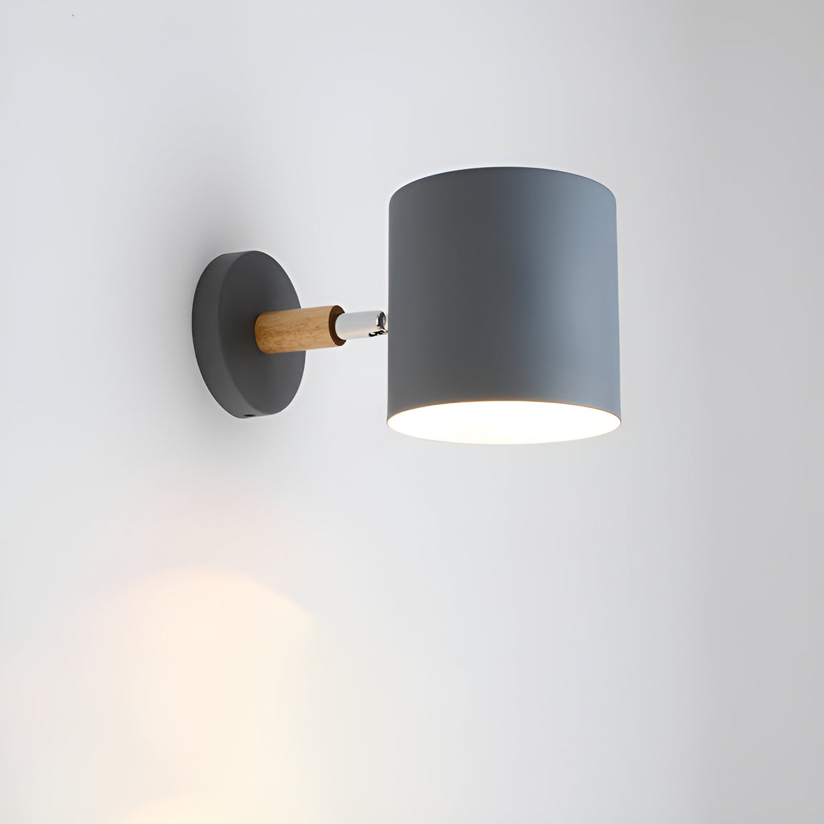 Juni Pastel Adjustable Wooden Wall Lamp