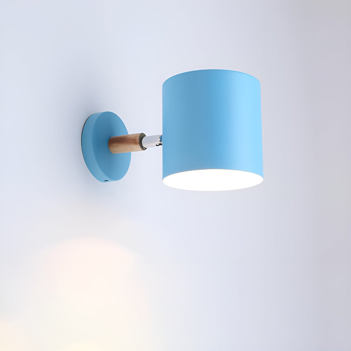 Juni Pastel Adjustable Wooden Wall Lamp