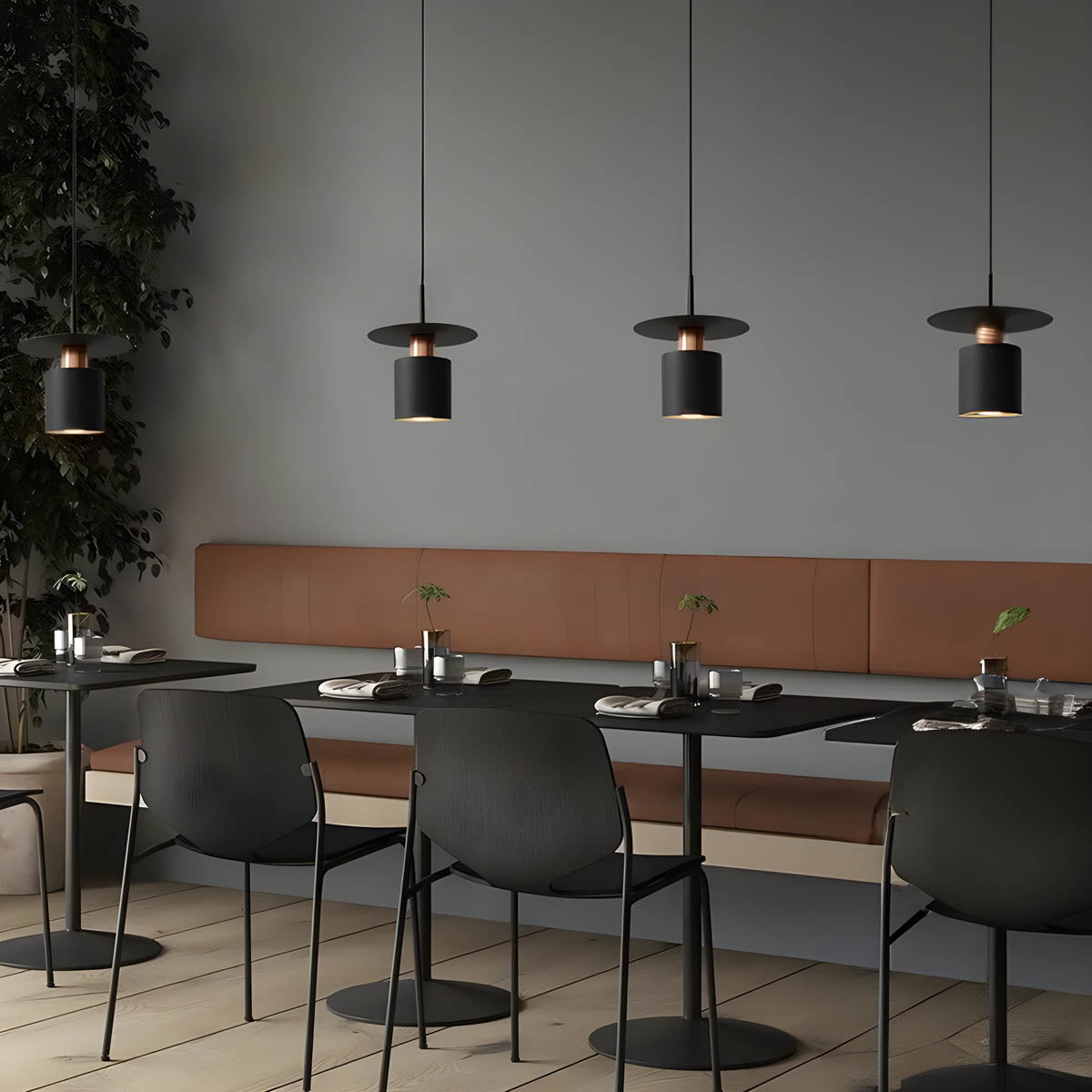 JET Disc & Cylinder Pendant Light