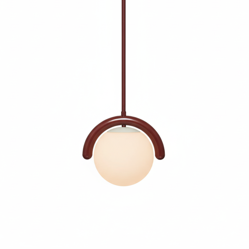 Fetidon Linear Chandelier Red&Silver