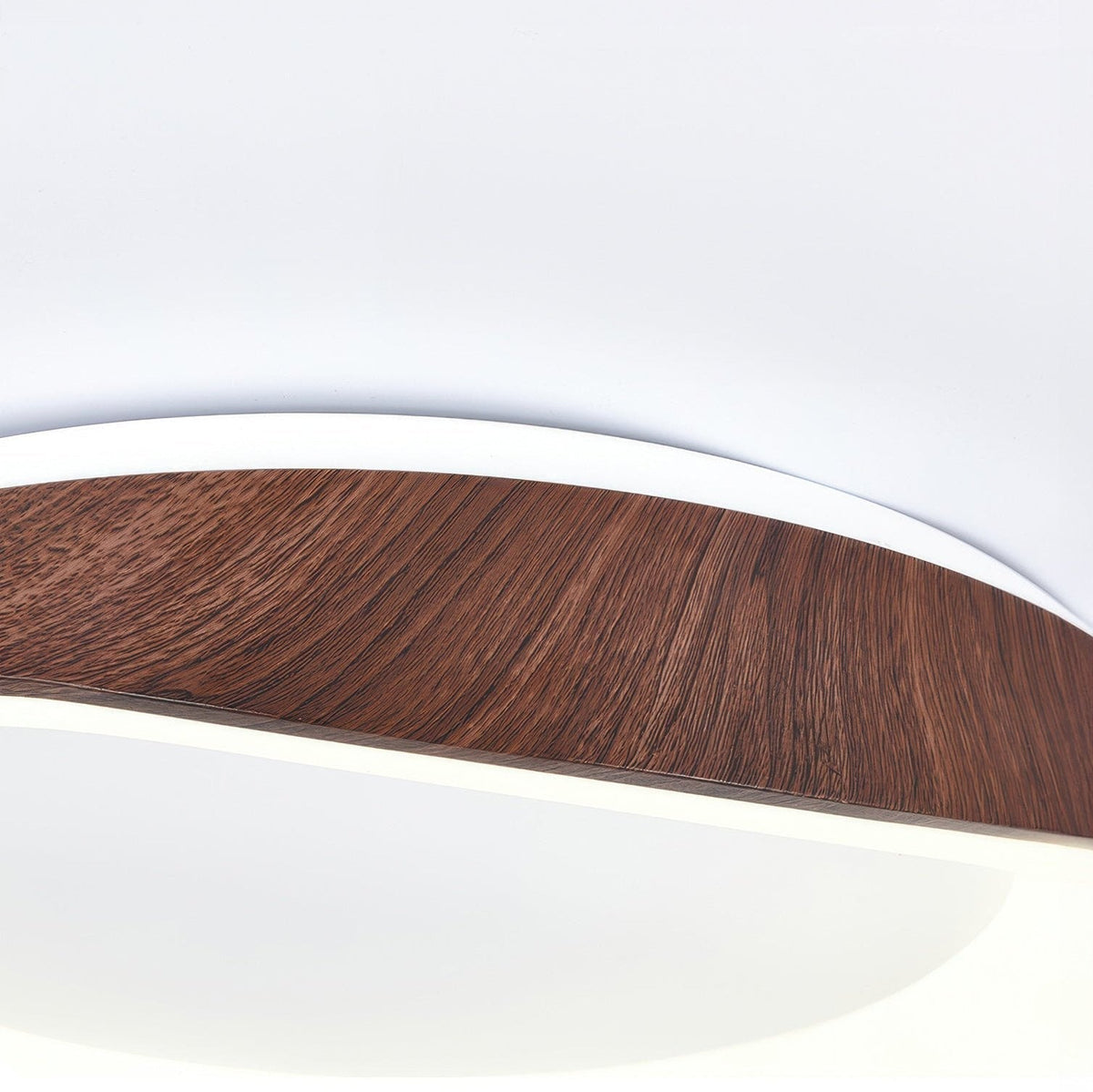 Fenna Wood Grain LED Ceiling Light, 40 or 50cm