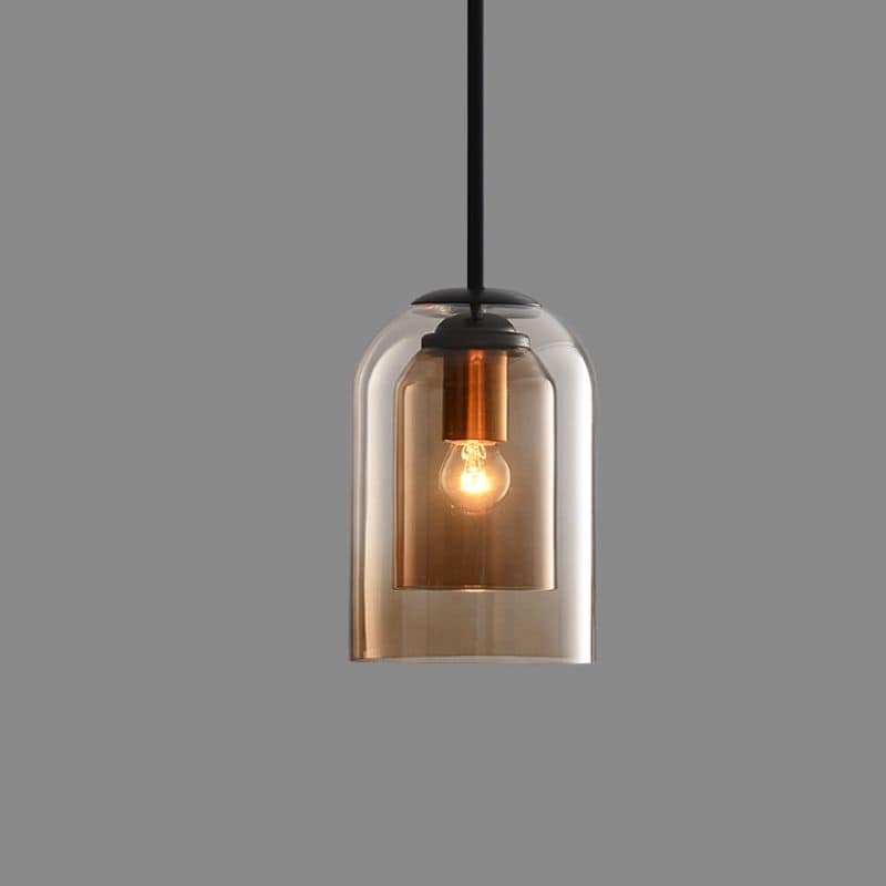 Mica Double Glass Pendant Light