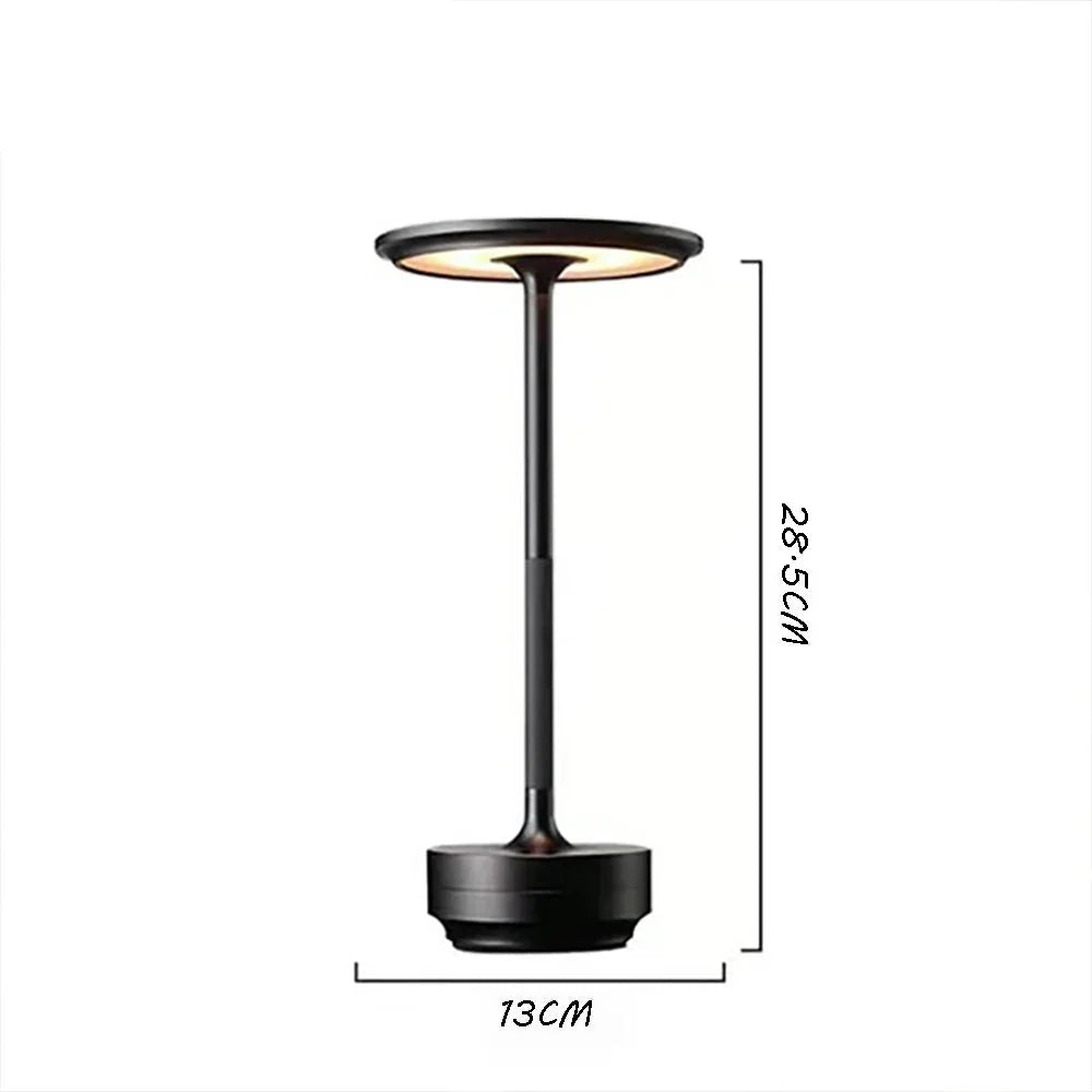 Rechargeable Disc Shade Table Lamp