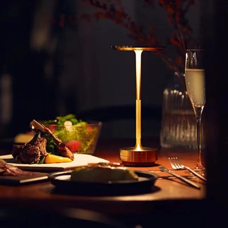 Rechargeable Disc Shade Table Lamp