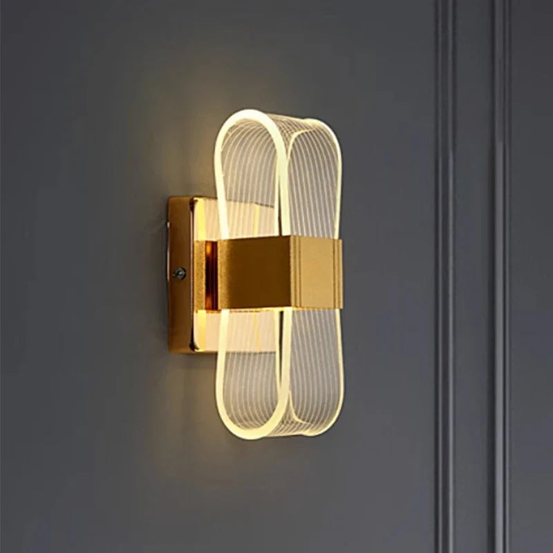 Gold Loop LED Wall Light