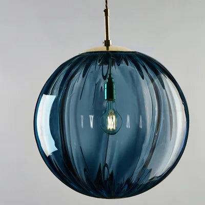 Coloured Glass Ball Pendant Light