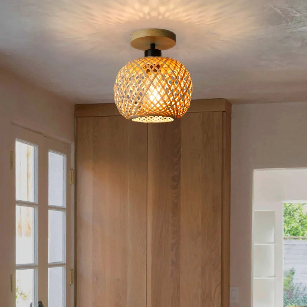 Natura Handwoven Bamboo Pendant & Ceiling Light