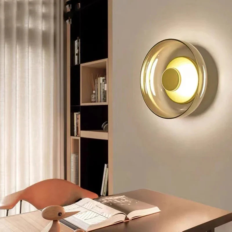 Nordic Round Glass LED Wall Light