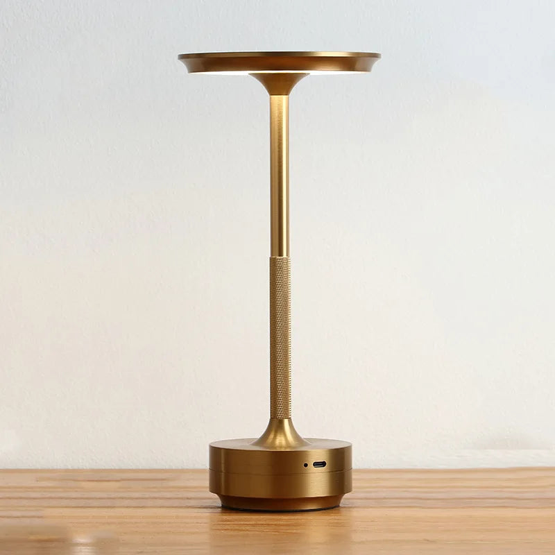 Rechargeable Disc Shade Table Lamp