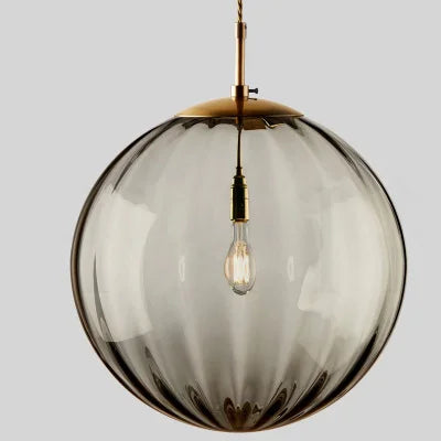 Coloured Glass Ball Pendant Light