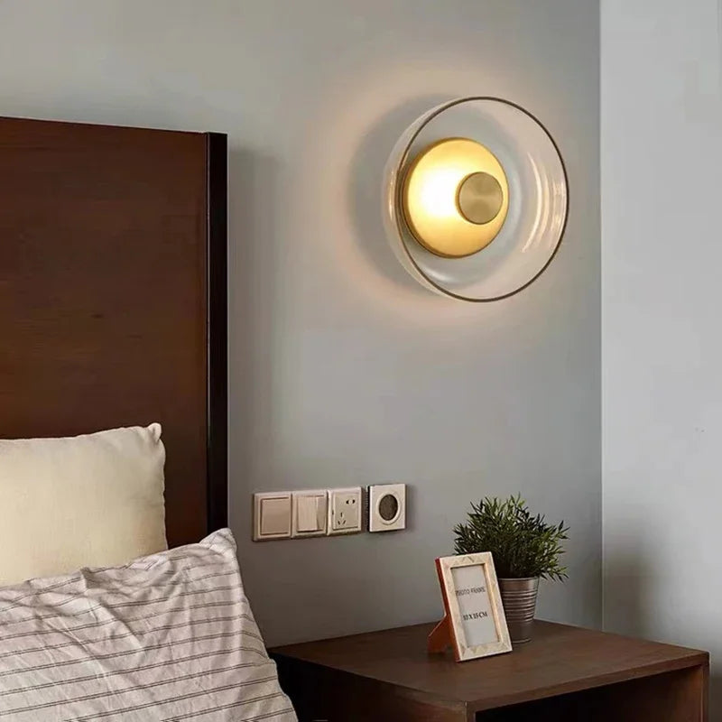 Nordic Round Glass LED Wall Light