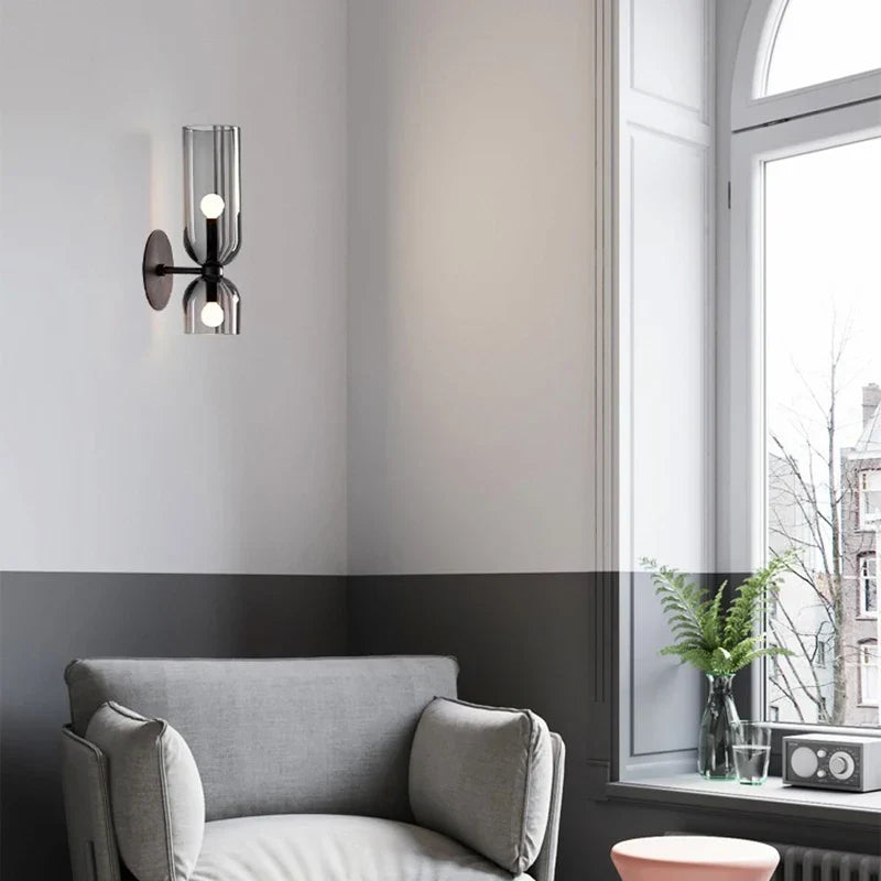 Nordic Tubular Glass Wall Light