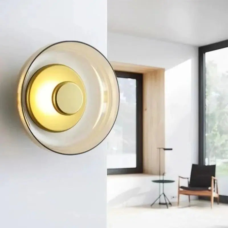 Nordic Round Glass LED Wall Light